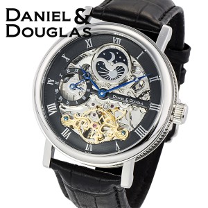 ダニエルダグラス DANIEL&DOUGLAS 腕時計 メンズ DD8806-BK 自動巻き オートマチック スケルトン