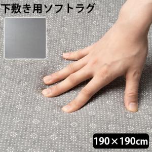 ラグ 下敷き 厚手 ブリッド アンダー ソフト ラグ BRID UNDER SOFT RUG 190×190cm 滑り止め 下に 敷く カーペット 防音アンダー 洗える