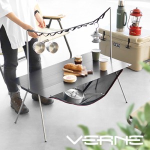 ベルン フラットテーブル ブラック VERNE Flat Table-Black VR-VV-21FT4 アウトドア テーブル 折り畳み キャンプ アウトドア おしゃれ コ