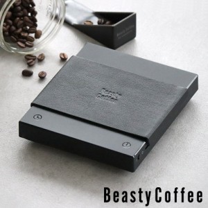 ビースティーコーヒー アマダナ コーヒースケール ブラックレザー Beasty Coffee by amadana COFFEE SCALE キッチンスケール 0.1g単位 ド