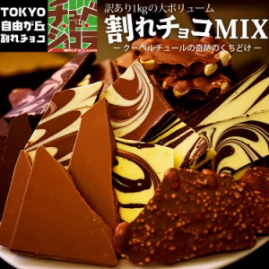 訳あり 割れチョコミックス1kg 12種 東京 自由が丘 チュべ・ド・ショコラ クーベルチュール 割れチョコ 山盛り メガ盛り お徳用サイ