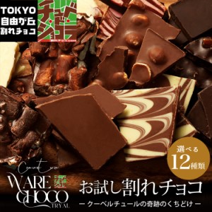 【選べる12種お試し割れチョコ】東京・自由が丘チュベ・ド・ショコラ　12種類から選べる　割れ チョコレート 　クーベルチュール　ポイン