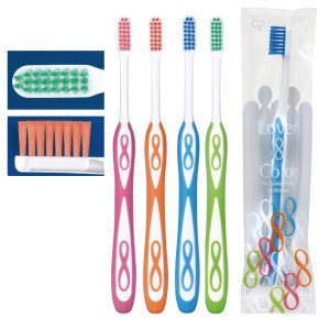 歯科用 歯ブラシ Lover8(ラバーエイト) カラー歯ブラシ MSやややわらかめ 30本入(4色アソート)