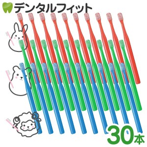 歯ブラシ デンタルコロン 4列 Mふつう 30本 先細 オールテーパー毛 お得 コンパクトヘッド 激安 職場 キャンプ 家族