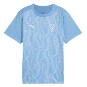 プーマ PUMA  MCFC キッズ マンチェスターシティ FC 2024-25 プレマッチ 半袖 シャツ  ジュニア サッカー ウェア レプリカ  24SS(777582)