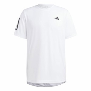 adidas(アディダス) M TENNIS CLUB 3ストライプス 半袖Tシャツ 硬式テニス ウェア Tシャツ MLE72