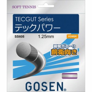 ゴーセン GOSEN TECGUT テックパワー ソフトテニスストリングス (SS605)