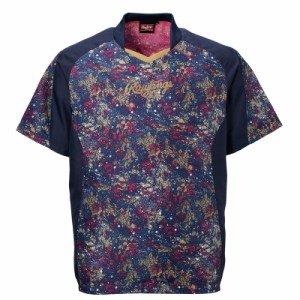 ローリングス Rawlings ジュニア用 コンバット08 半袖 ブリザードジャケット(裏メッシュ) ジュニア半袖シャツ 23SS (AOS13S04J)