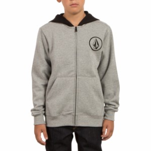 Stone Zip LY ジュニア パーカー  VOLCOM ボルコムYOUTH VOLCOM SLIM ZIP FLEECEy4831701-gry