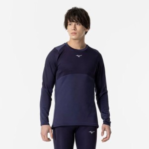 ミズノ MIZUNO ミズノサーマルチャージTシャツ (長袖/オーロラ) メンズ ランニング ウエア ランニングシャツ (J2MA2570)