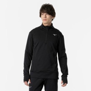 ミズノ MIZUNO ウォーマライトハーフジップシャツ (オーロラ) メンズ ランニング ウエア ランニングシャツ (J2MCA505)