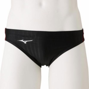 ミズノ MIZUNO 競泳用Vパンツ(ジュニア) (96ブラック×レッド) スイム 競泳水着 STREAM ACE メンズ (N2MB0423)