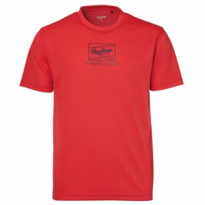 ローリングス Rawlings ジュニア パッチロゴプリントTシャツ ジュニアTシャツ レッド 24SS AST14S04J