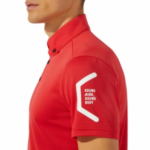 アシックス asics TEAM HEXAGON POLO RECYCLE SAトレーニング アパレル(メンズ) (2031D728)