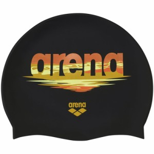 arena(アリーナ) シリコーンキャップ 水泳シリコンキャップ (arn4401-bkyl)