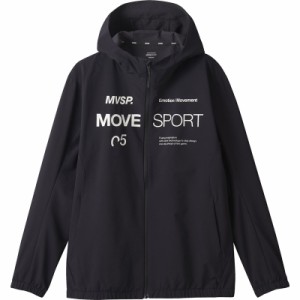 ムーブスポーツmovesport スパンライク フルジップフーディ マルチSPWUPニットジャケット (dmmxjf10-bk)