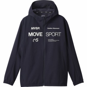 ムーブスポーツmovesport スパンライク フルジップフーディ マルチSPWUPニットジャケット (dmmxjf10-nv)