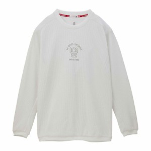 lecoqsportif(ルコック) ヘランカワッフル ロングスリーブシャツ(Aile forme) マルチトレ-ニング トップス単品(シャツ長) qmmxjb01-wh