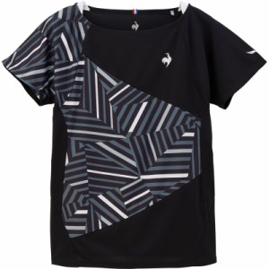 lecoqsportif(ルコック) AILE FORME ゲームシャツ テニスゲームシャツ W (qtwxja02-bk)