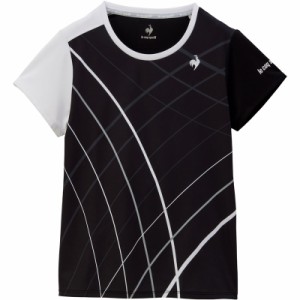 lecoqsportif(ルコック) グラフィックゲームシャツ テニスゲームシャツ W (qtwxja90-bk)