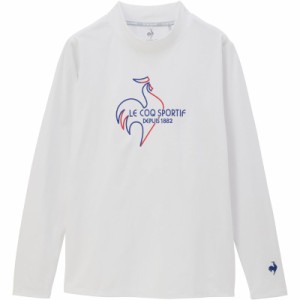 lecoqsportif(ルコック) モックネック長袖 シャツ テニスロングTシャツ W (qtwxjb01-wh)