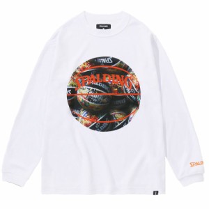 spalding(スポルディング) JR L/STシャツ ボールプリント バスケットロングTシャツ J (sjt23155-2072)