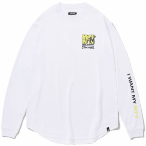 spalding(スポルディング) L/STシャツ アイウォント マイ MTV バスケット長袖Tシャツ (smt23151m-2000)