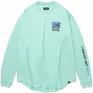 spalding(スポルディング) L/STシャツ アイウォント マイ MTV バスケット長袖Tシャツ (smt23151m-3700)