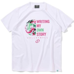 spalding(スポルディング) バレーTシャツ オウン ストーリー ボール バレー半袖 Tシャツ (smt24022v-2000)