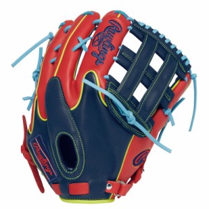 ローリングス Rawlings 軟式 HOH MLB COLOR SYNC 軟式用グローブ グラブ ネイビー/スカーレット 24SS GR4HMY795FW