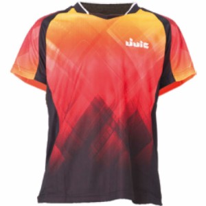 juic(ジュイック) Vチェック メンズ 卓球ゲームシャツ (5553-re)
