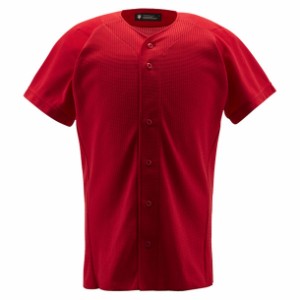 デサント DESCENTE フルオープンシャツ 野球 ソフトユニフォーム シャツ･M (DB1010-RED)