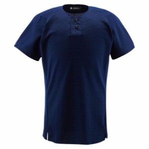 デサント DESCENTE ユニフォームシャツ ハーフボタンシャツ 野球 ソフトユニフォーム シャツ･M (DB1012-NVY)
