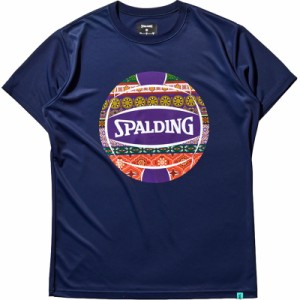 spalding(スポルディング) バレーボール Tシャツ ボヘミアンボール バレー半袖Tシャツ (smt22181v-5400)