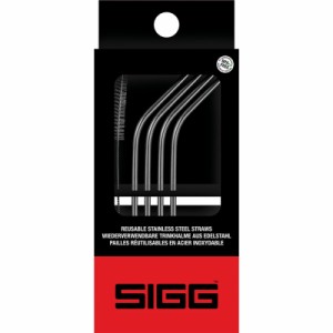 sigg(シグ) ステンレスストロー(4ホンイリ)ブラシツキ アウトドアグッズ (60196)
