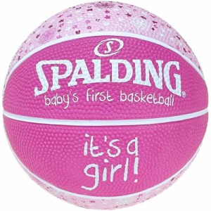 spalding(スポルディング) ベイビーズファーストガールSZ1 ピンク バスケット 競技ボール (65891z)