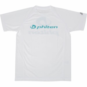 ファイテン PHITEN RシャツSPハンソデ WH/Bグリーン S ボディケア 半袖Tシャツ (jg395003)
