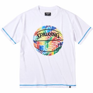 スポルディング SPALDING Tシャツ オプティカルレインボー バスケット 半袖Tシャツ (smt211060-2000)