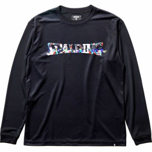 spalding(スポルディング) L/STシャツ デジタルノイズロゴ バスケット長袖Tシャツ (smt22117-1000)