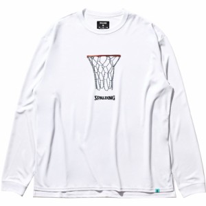 spalding(スポルディング) L/STシャツ チェーンフープ バスケット長袖Tシャツ (smt22138-2000)