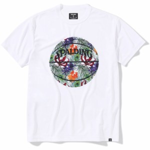 spalding(スポルディング) Tシャツ トロピクスボールプリント バスケット 半袖Tシャツ (smt23004-2000)