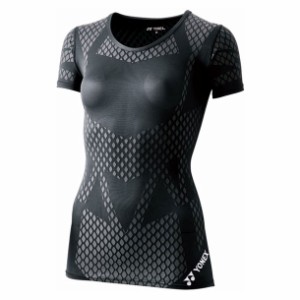 ヨネックス YONEX レディース Uネック半袖シャツ ウエルネス長袖Tシャツ (STBA1506-007)