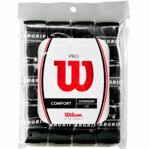 wilson(ウイルソン) PRO OVERGRIP 12PK テニス ラケット ザッピン (wrz4022-bk)