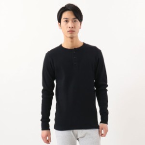 ヘインズ hanes HENLY NECK LONG T-SHIRT MEN'S UNDERWEAR ウェア(メンズ) (hm4s104-090)