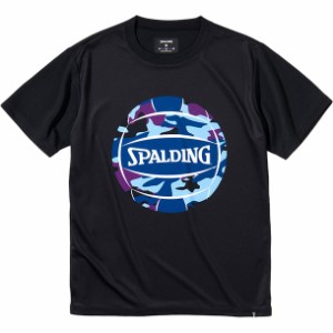 スポルディング SPALDING バレーボールTシャツ マルチカモボール バレー 半袖Tシャツ (smt211770-1000)