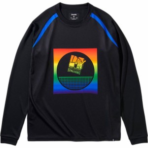 スポルディング SPALDING バレーL/S Tシャツ MTVレインボー バレー長袖Tシャツ (smt211800-1000)