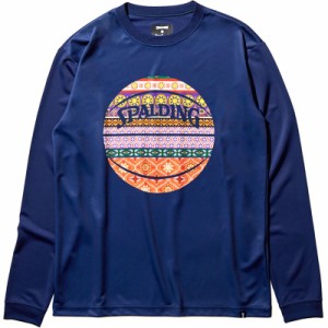 spalding(スポルディング) L/STシャツ ボヘミアンボール バスケット長袖Tシャツ (smt22109-5400)