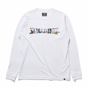 spalding(スポルディング) L/STシャツ デジタルノイズロゴ バスケット長袖Tシャツ (smt22117-2000)