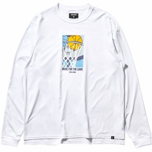 spalding(スポルディング) L/STシャツ ビトゥウィーンザリム スムー バスケット長袖Tシャツ (smt22135-2000)