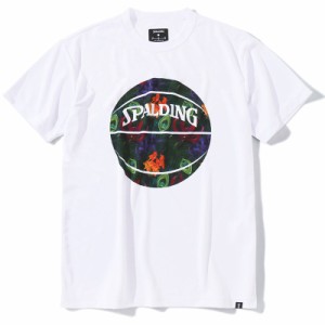 spalding(スポルディング) Tシャツ トロピクスボールプリント バスケット 半袖Tシャツ (smt23004-2010)